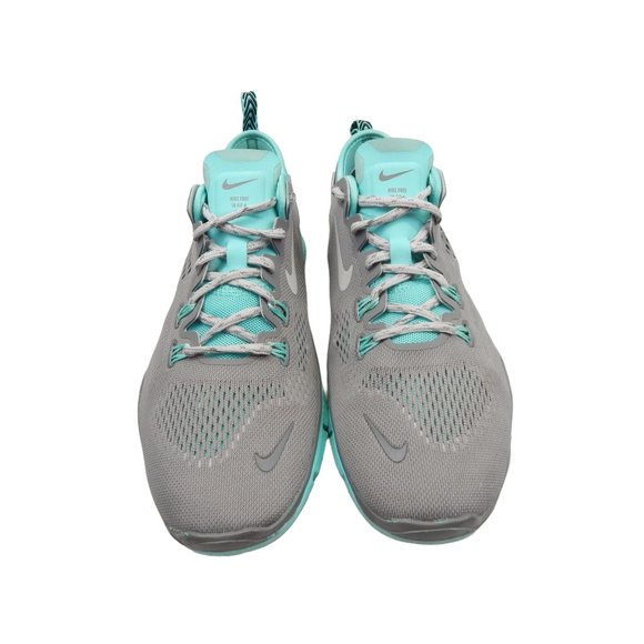 Nike Womens Free 5.0 Tr Fit 4 629496-200 Gray Mint Running Shoes Lace Up Size 8. - Picture 2 of 11